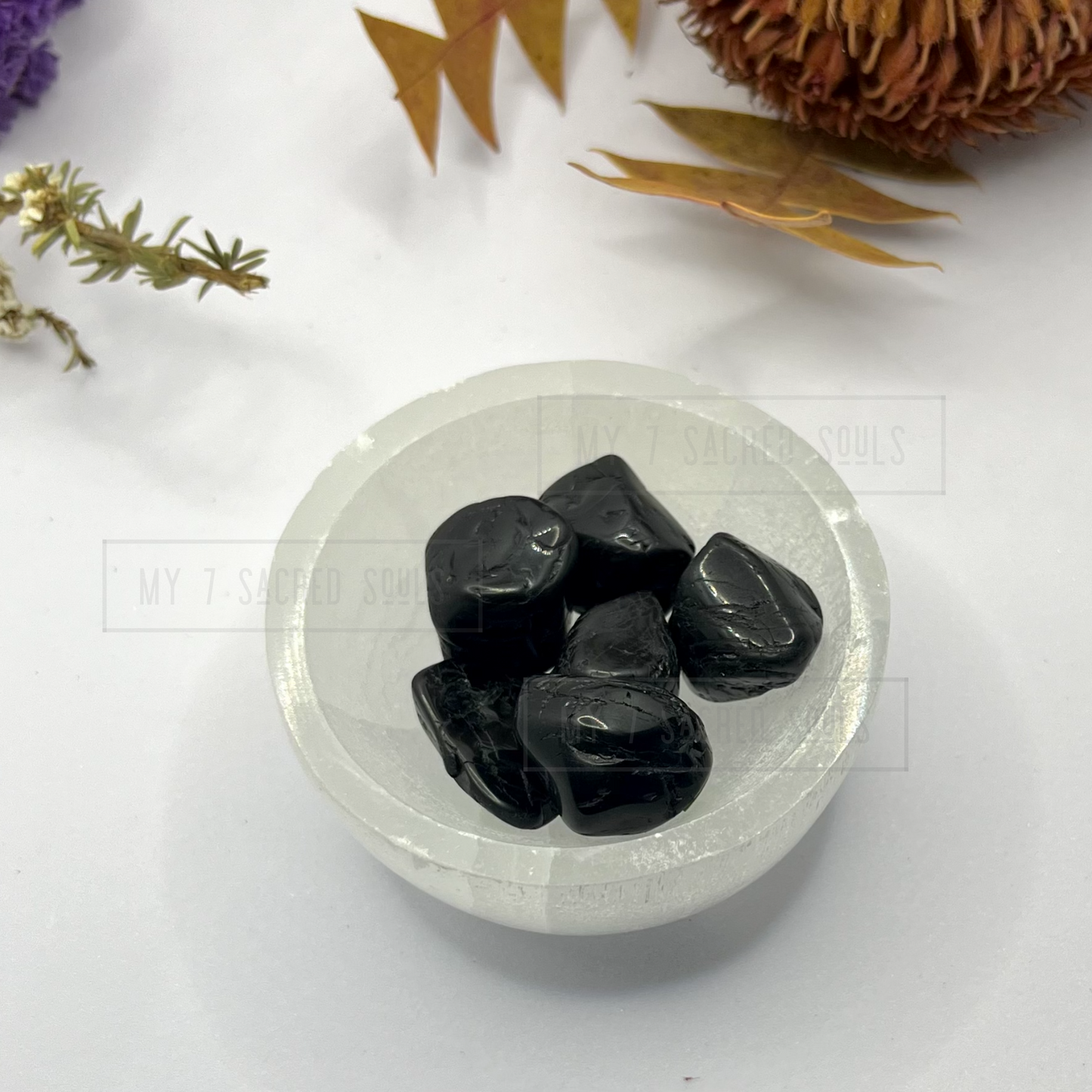Black Tourmaline Tumbles