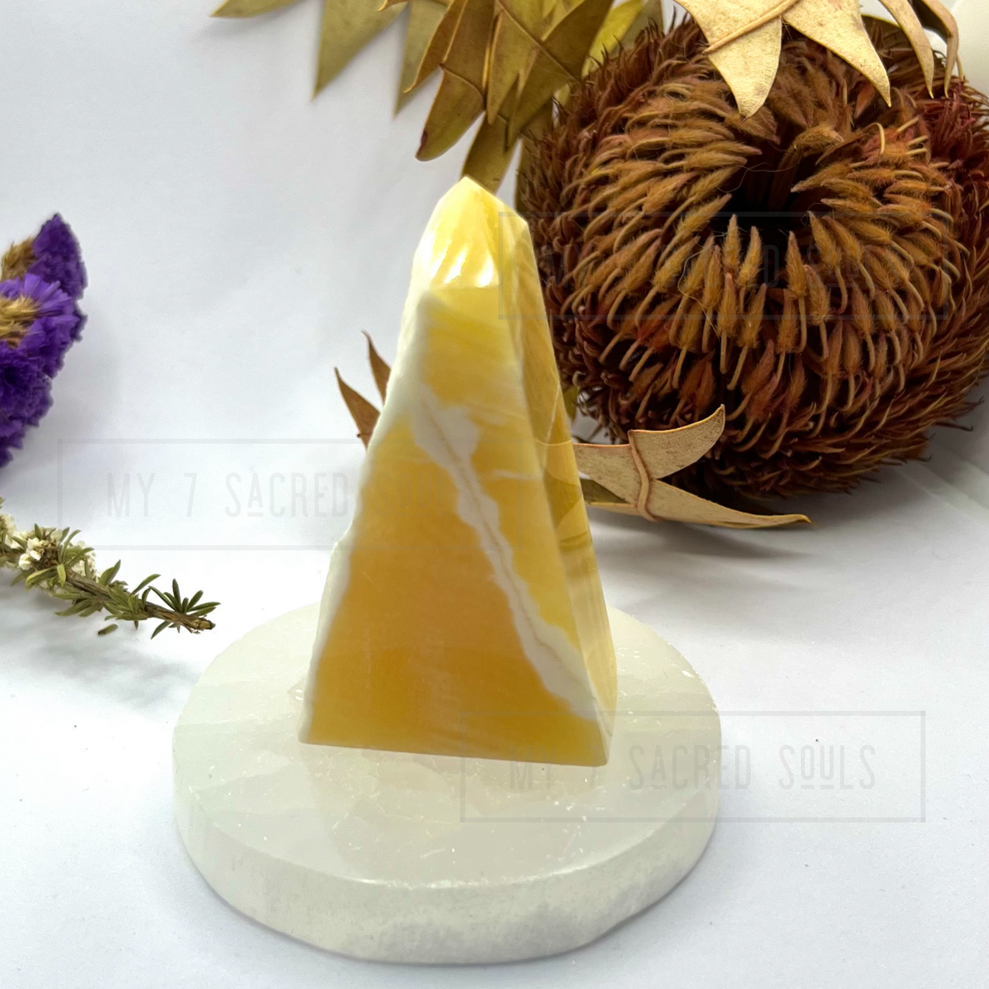 Orange Calcite Tower