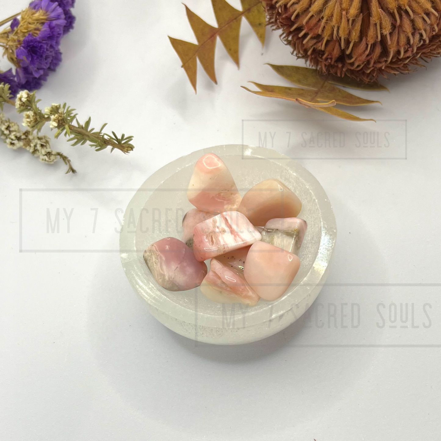 Pink Opal Tumbles