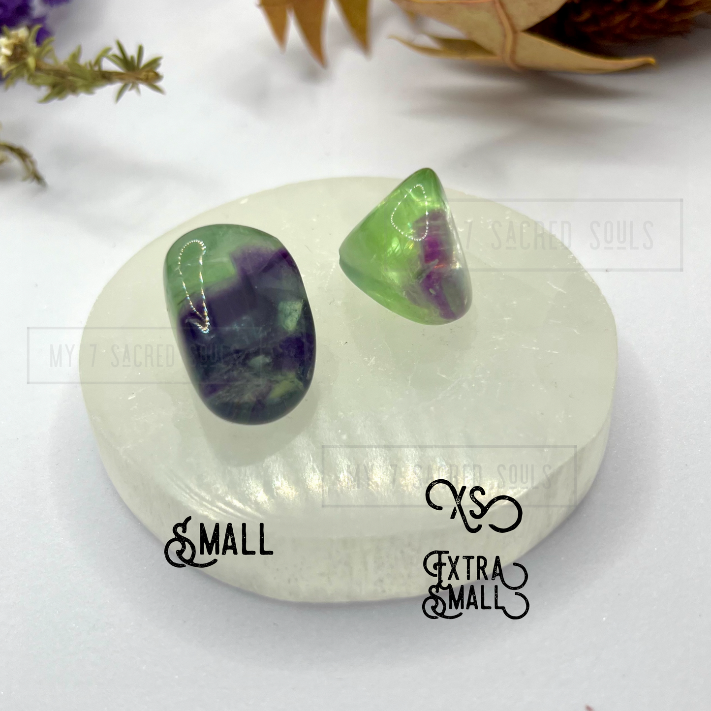 Rainbow Fluorite Tumbles