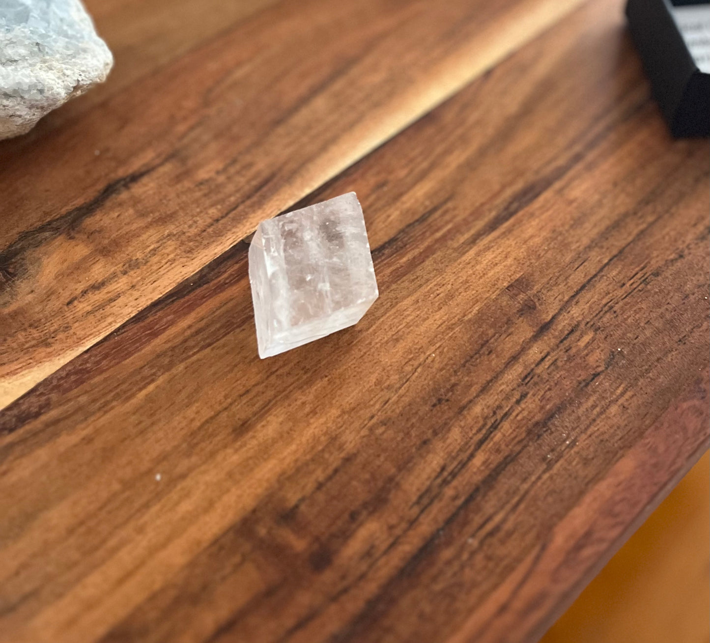 Optical Calcite Rhombohedron Specimen