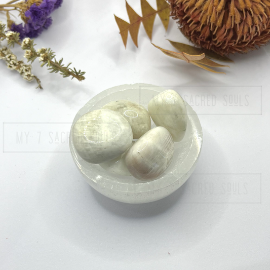 Moonstone Tumbles AA Grade