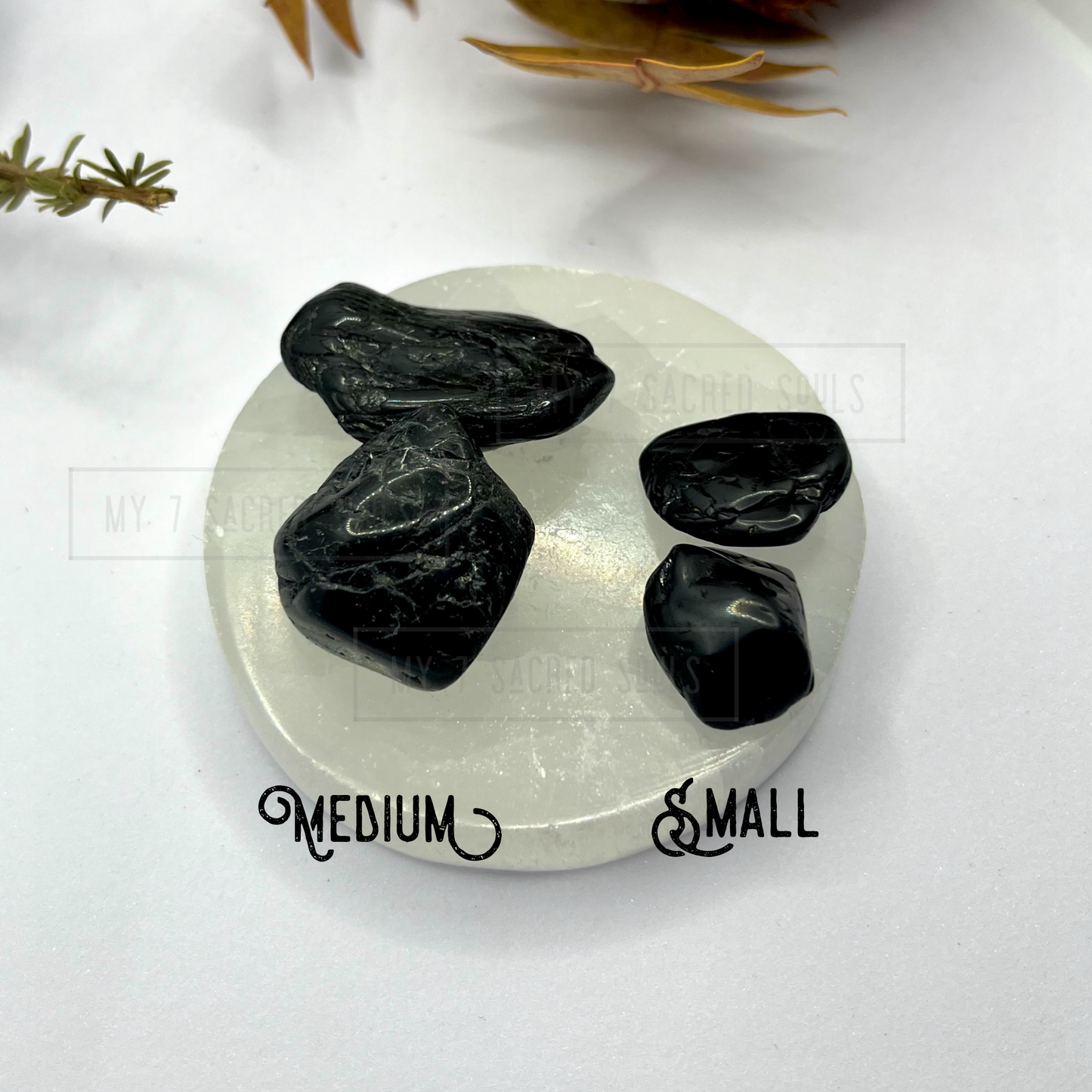Black Tourmaline Tumbles