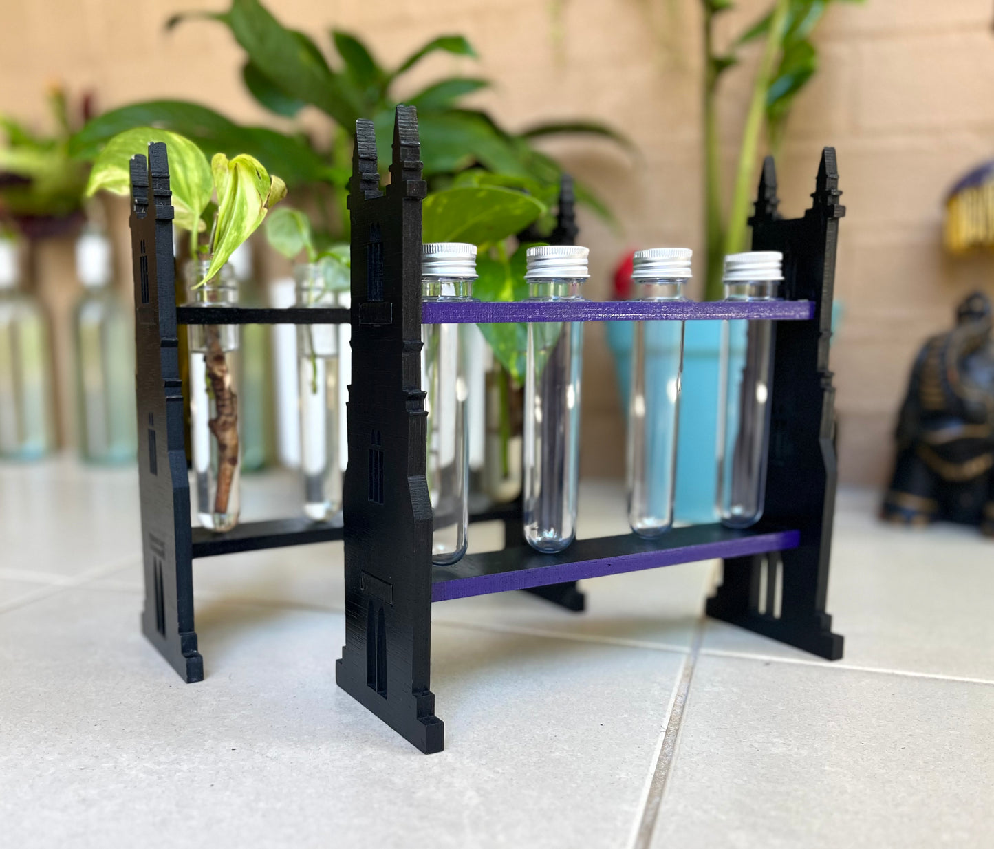 Goth Church with purple