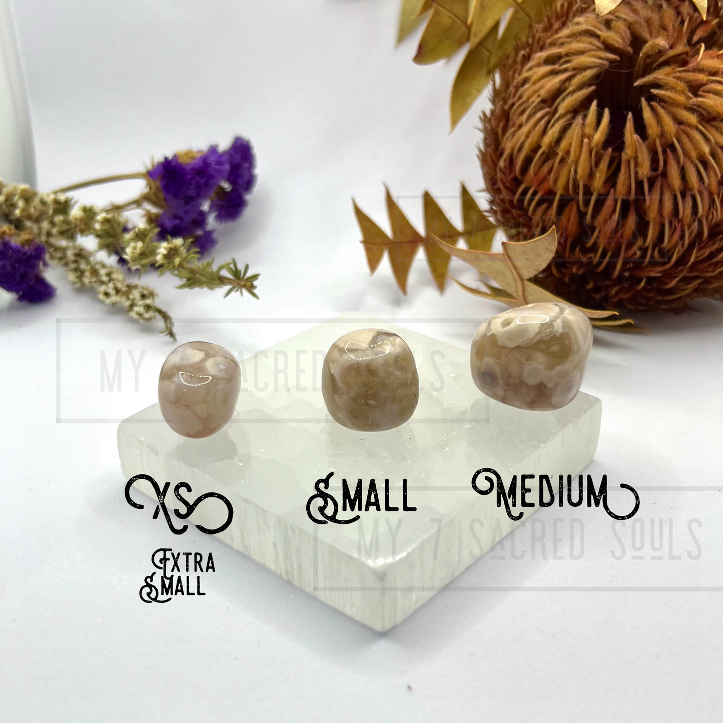 Flower Agate Tumble