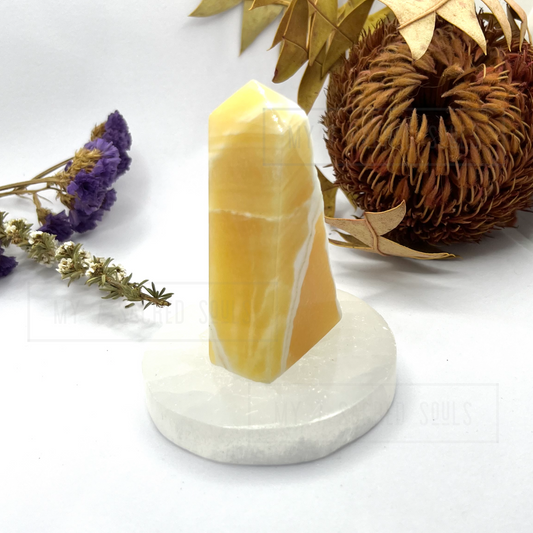 Orange Calcite Tower