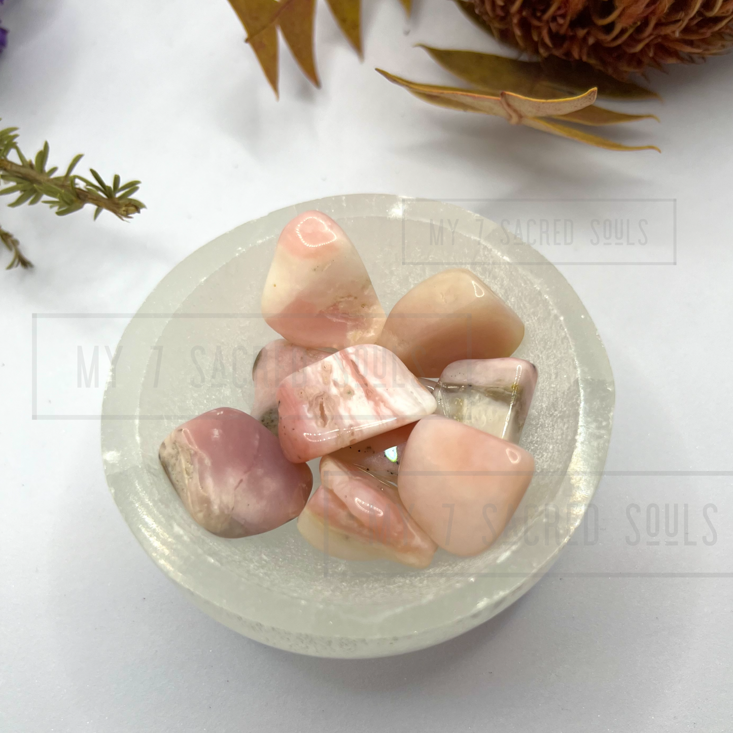 Pink Opal Tumbles