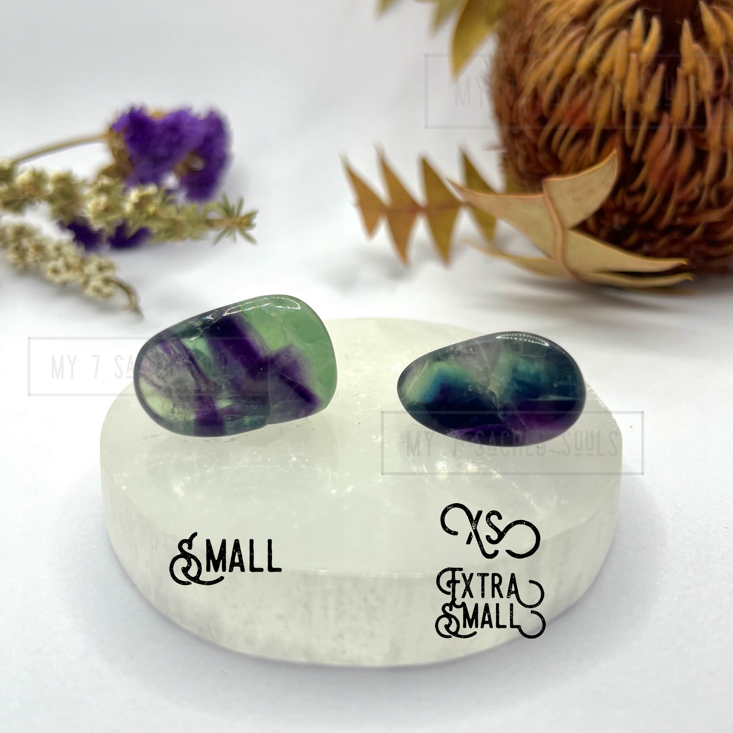 Rainbow Fluorite Tumbles
