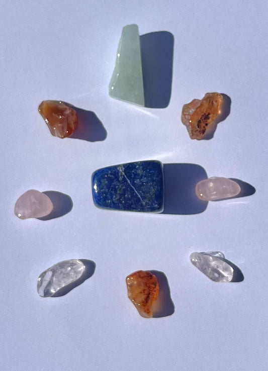 Good Vibes Only Crystal Gridding Pack - Line 1 A, B, C