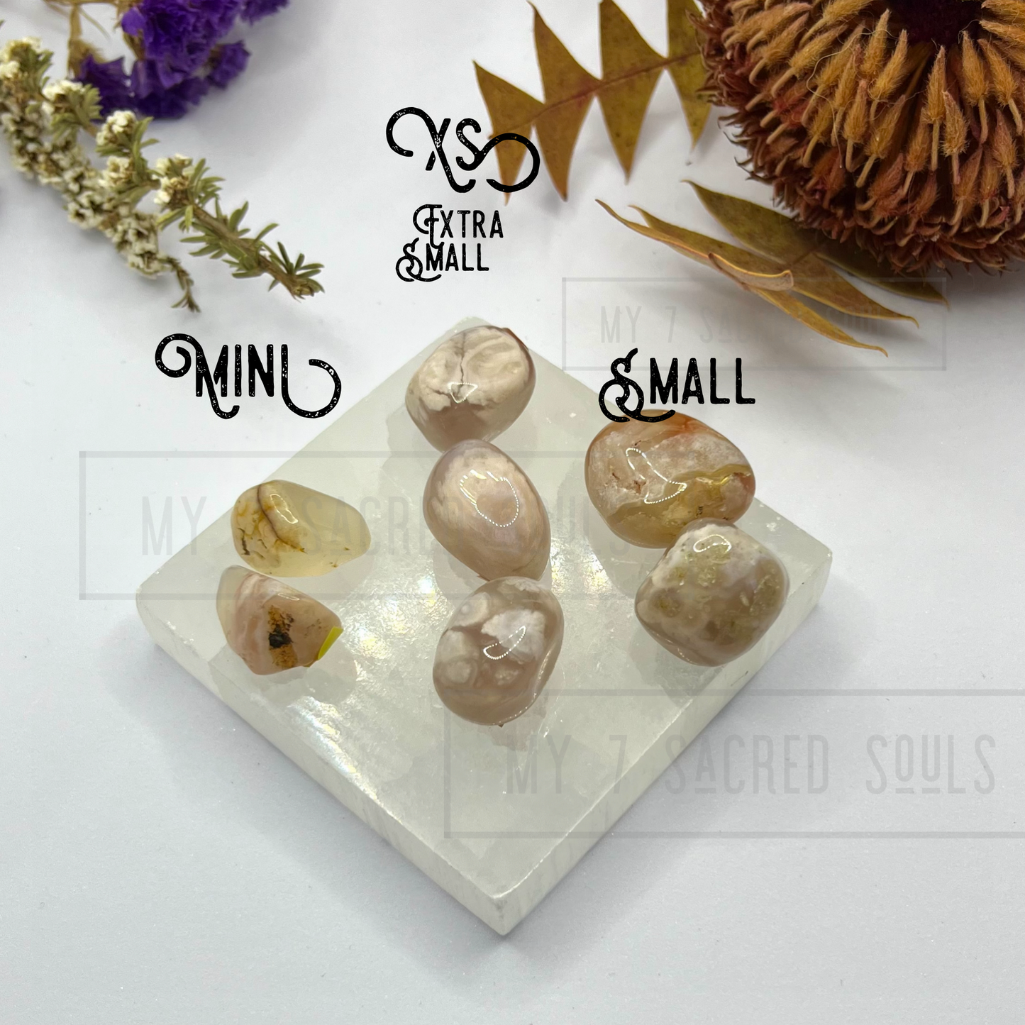 Flower Agate Tumble