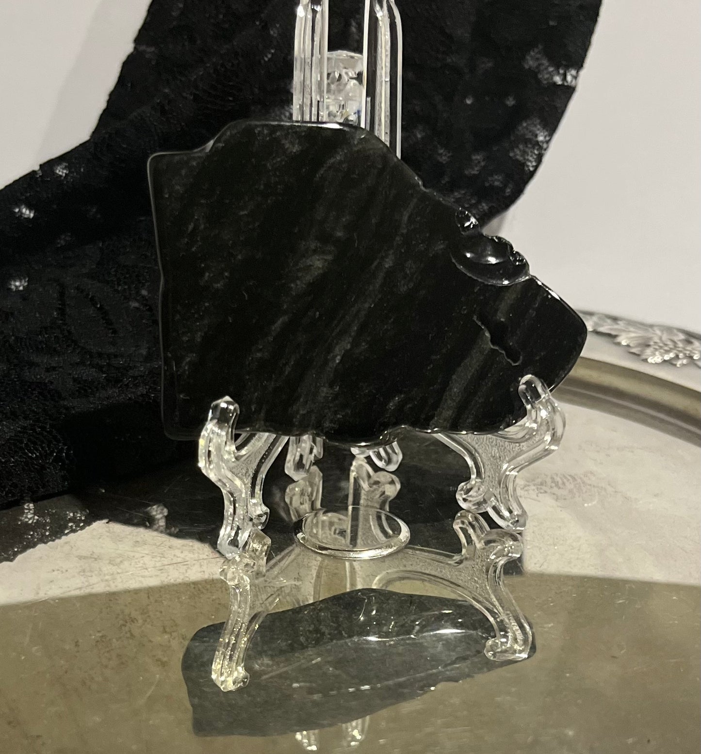 Polished Obsidian Slabs