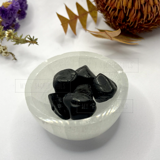 Black Tourmaline Tumbles