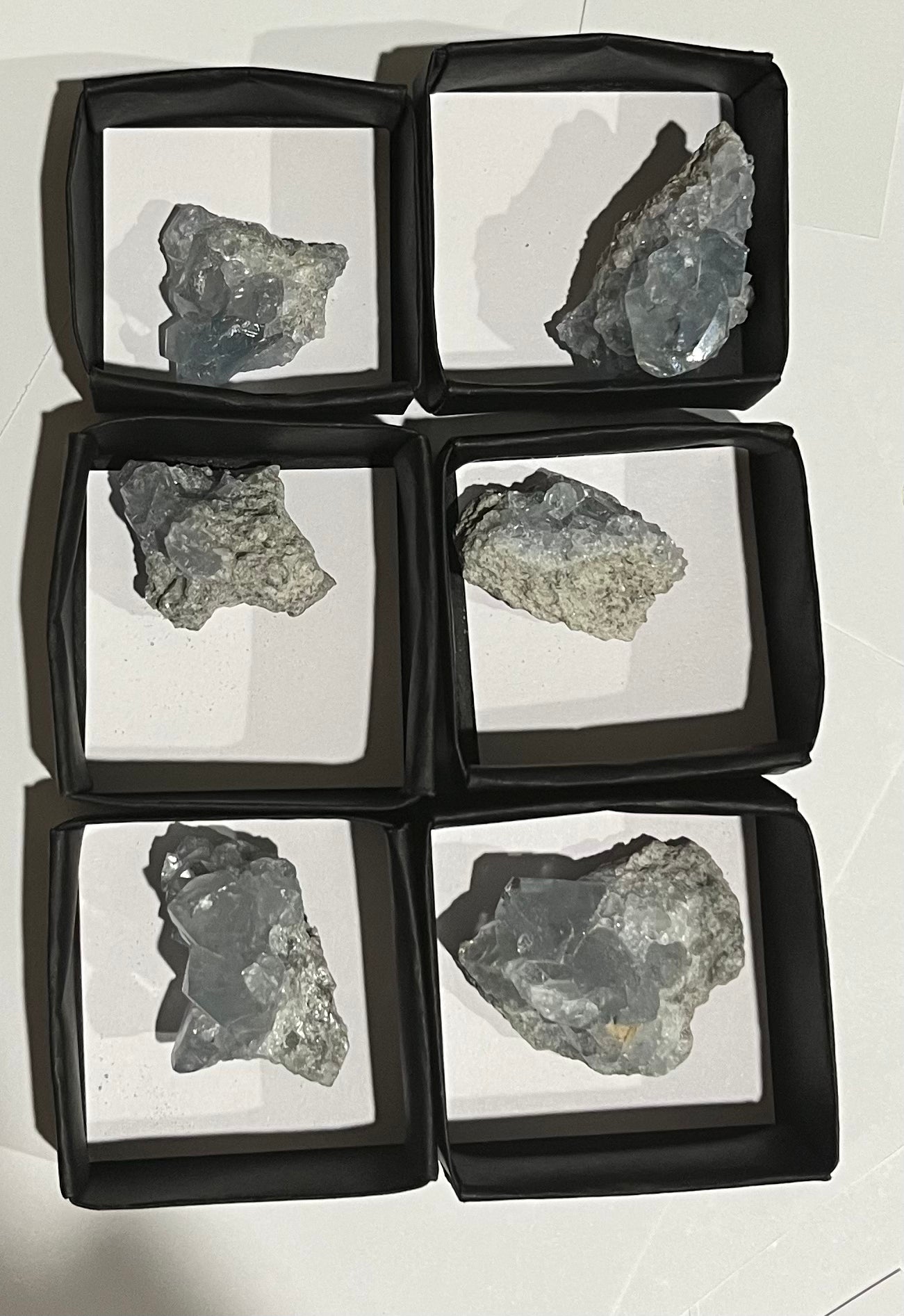 Celestite Mini Clusters