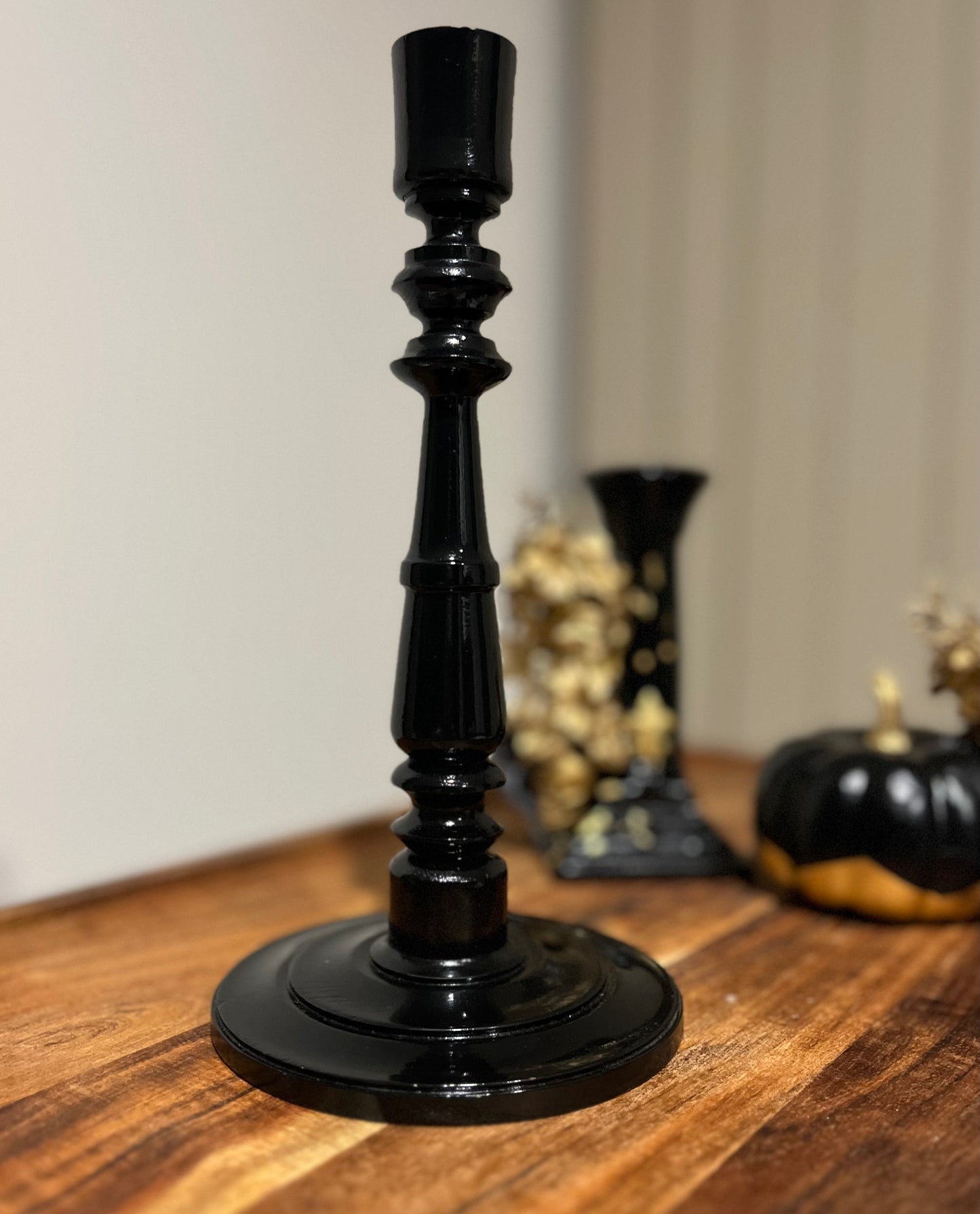 Candle Holder - Black (recycled)
