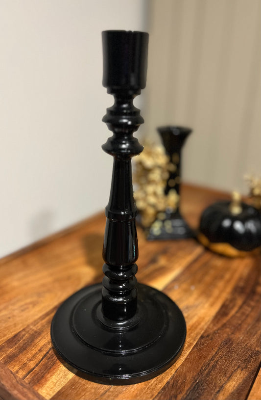Candle Holder - Black (recycled)