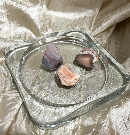 Pink Botswana Agate Tumbles