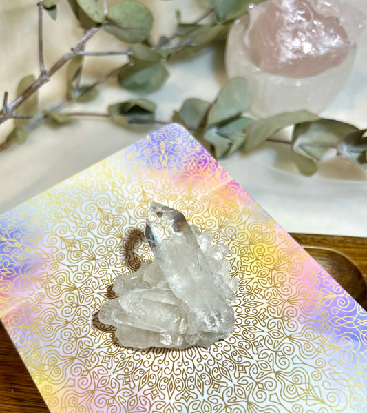 Mini Cluster 3 - Clear Quartz