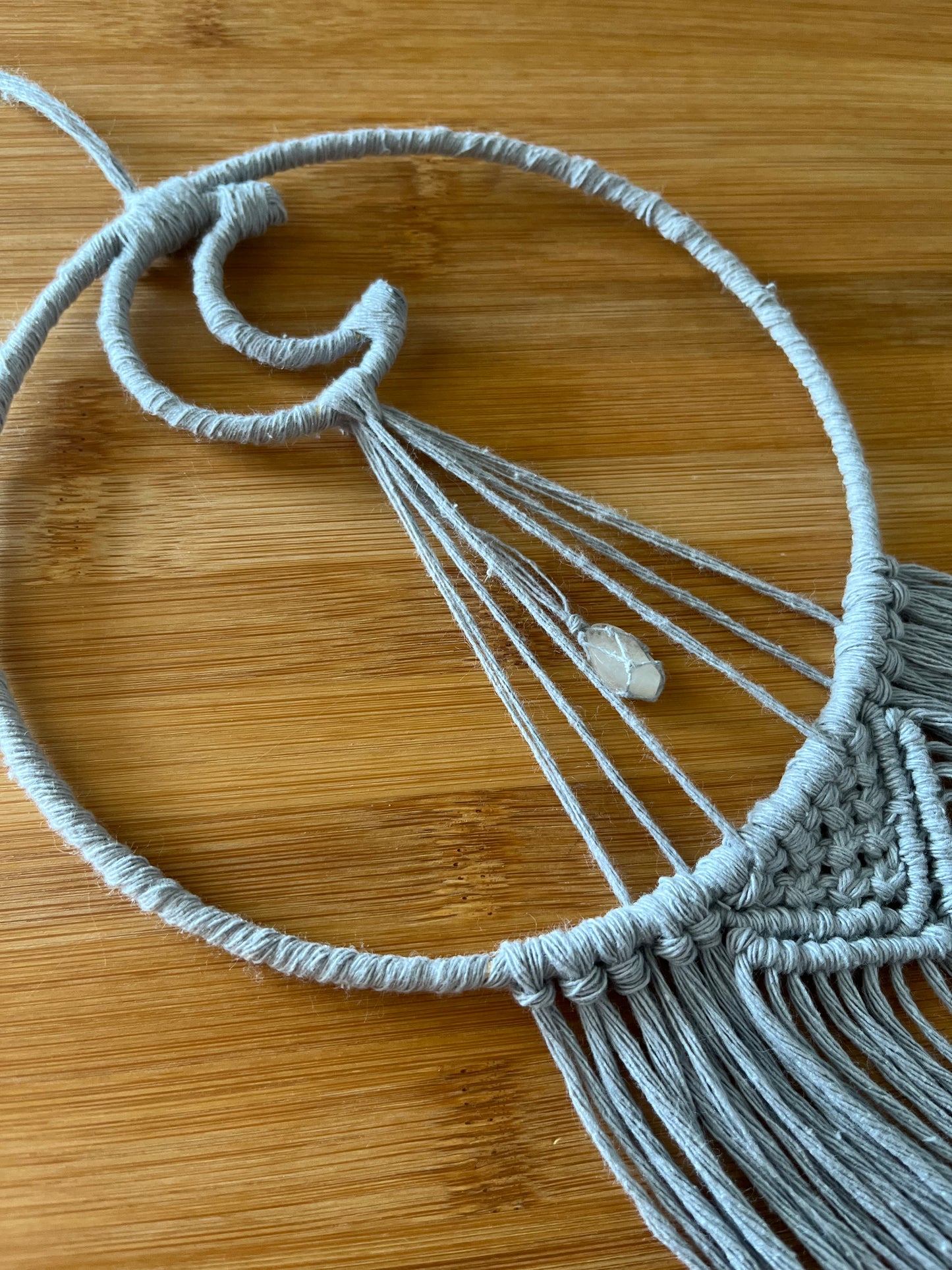 Moonbeams Dreamcatcher - Small - Grey